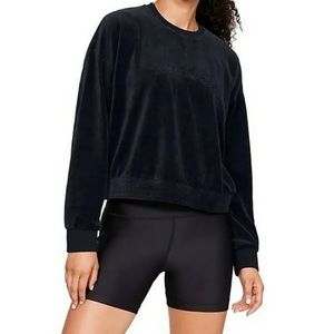 UNDER ARMOUR Be Seen Velour Boyfriend Crew, XL